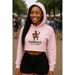 Cropped Hoodie Light Pink